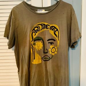 Dazey LA You Are Art Distressed T-Shirt XL